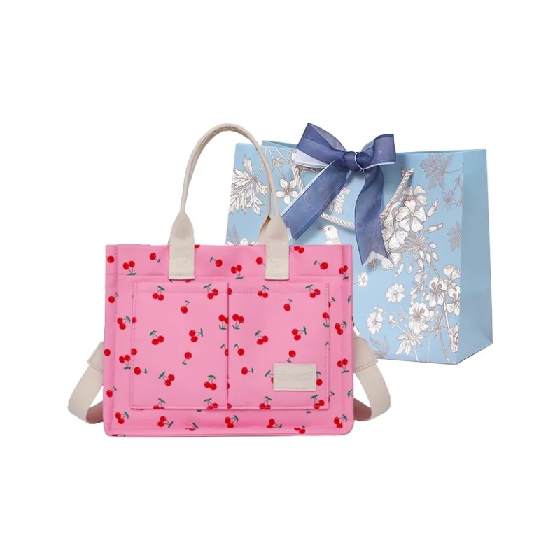 REDOO Nylon Fabric One Shoulder Handbags Regular Women's White/Pink/Black-5
