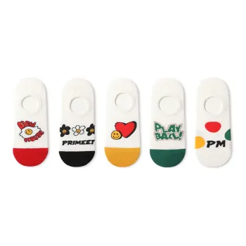 Primeet No Show Socks Women's 5 Pack