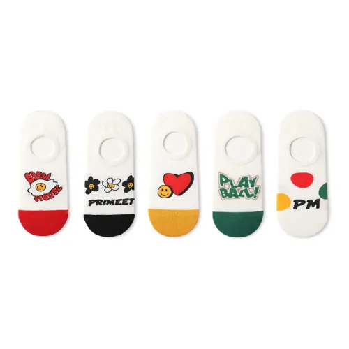 Primeet No Show Socks Women's 5 Pack