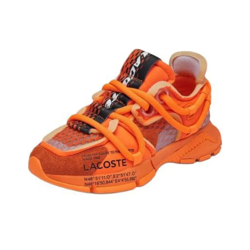 LACOSTE L003 Low Top Casual Shoes Women's Orange-2