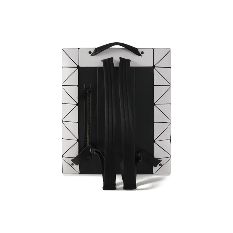ISSEY MIYAKE BLOCKY PVC Backpack Unisex Light Gray-3