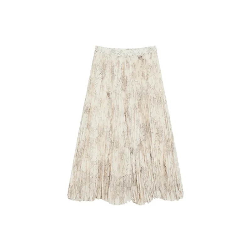 THE SEA LIFE Casual Long Skirt Women's Tea Brown-1