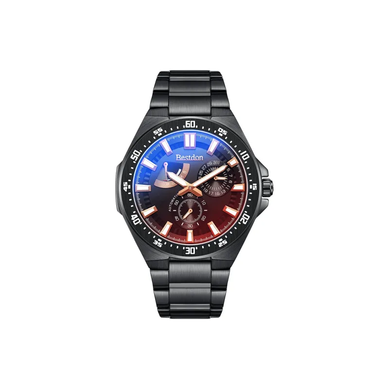 Bestdon Automatic Mechanical Movement Stainless Steel Watchband Men's Watches Blue Dial-15