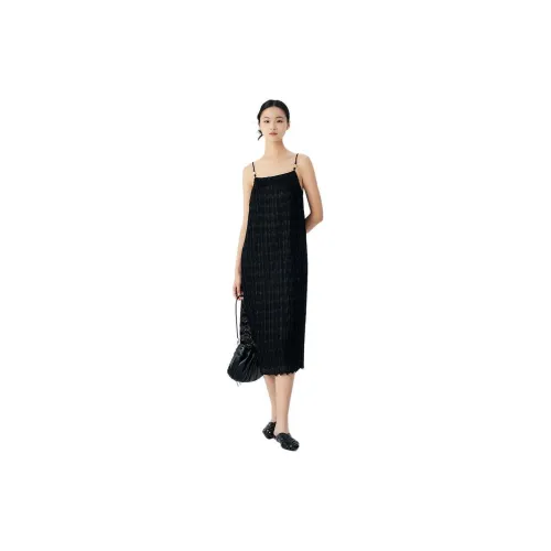 VIEWOFFICIAL Slip Dresses Women's Black