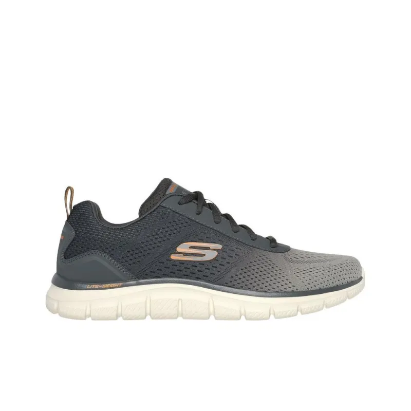 Skechers Skechers Track Anti-Slip Wear-Resistant Low-Top Running Shoes Men's Gray-1