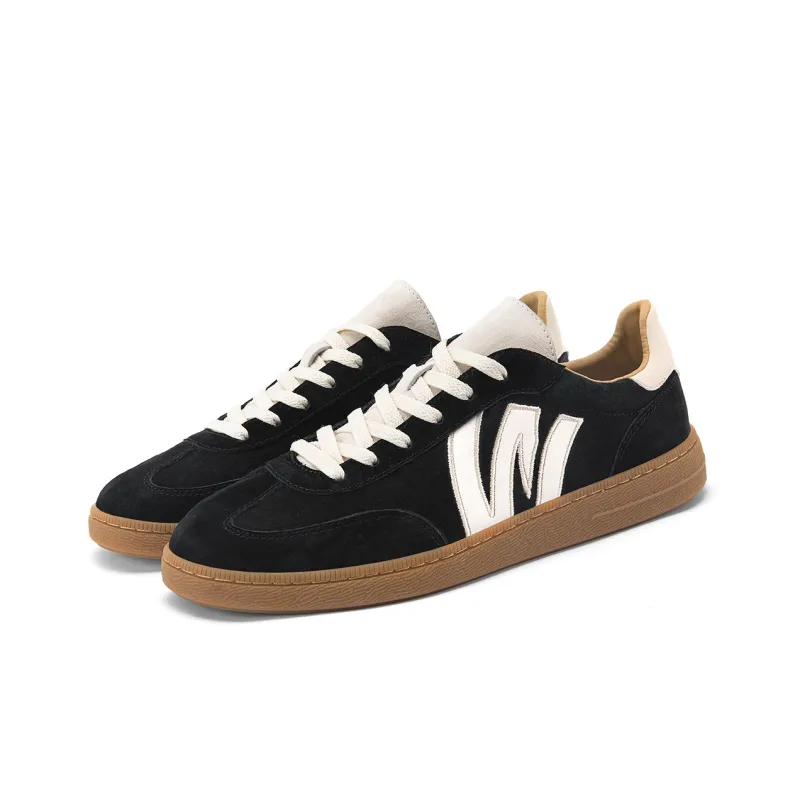 WALKSOUL Skateboard Shoes Men Low Top White-4