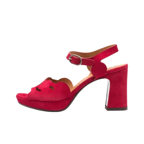 CHIE MIHARA Kei Strap Sandals 8.5cm Women's Red