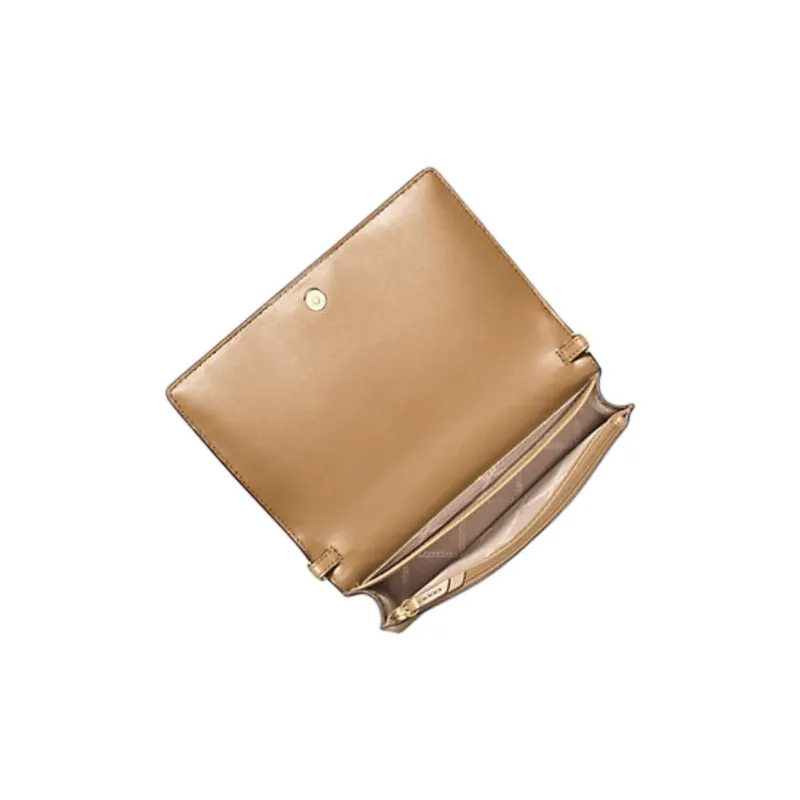 MICHAEL KORS Jet Set Leather Shoulder Bag, Crossbody Bag Medium Size Women's Camel-2