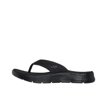 Skechers Go Walk Fle Abrasion-Resistant Slip-Resistant Flip Flops Women's Black