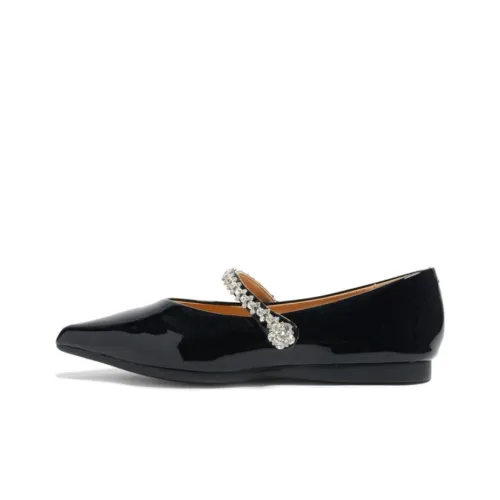 STEVE MADDEN Flat Mary Jane Shoes Women's Black