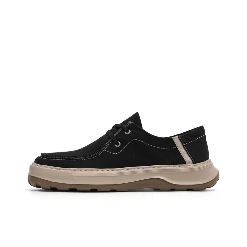 C°BANNER Canvas Shoes Men Low-Top Black