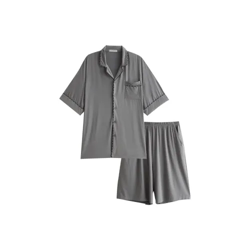 Same Language Pajama Set Men's Purple Gray