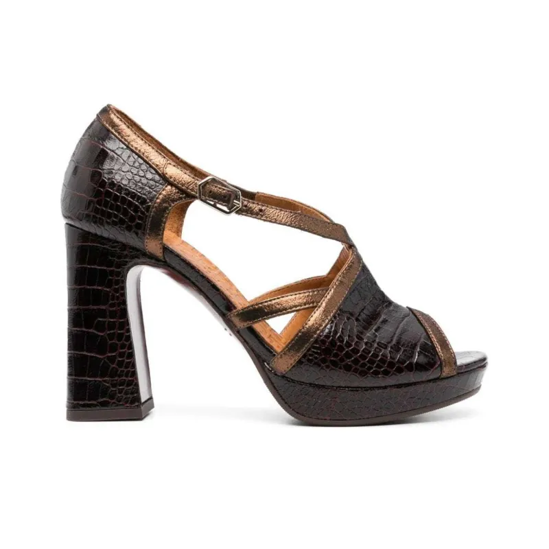CHIE MIHARA Usho 110mm Crocodile effect Pumps-1