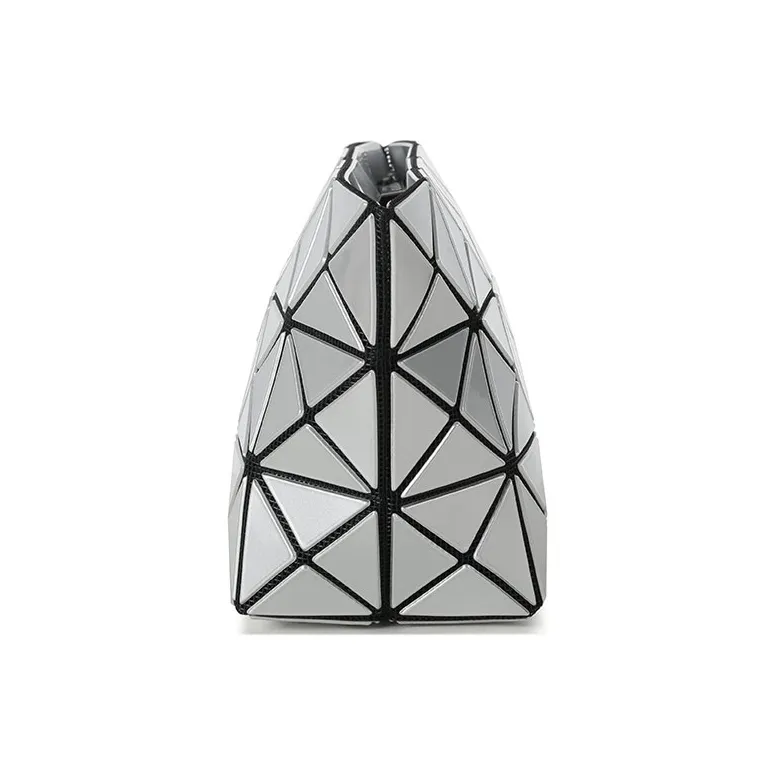 ISSEY MIYAKE Prism PVC Clutch Makeup Bag Women's Silver-2