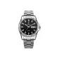 Black Dial Double Diamond White Steel Band 8010