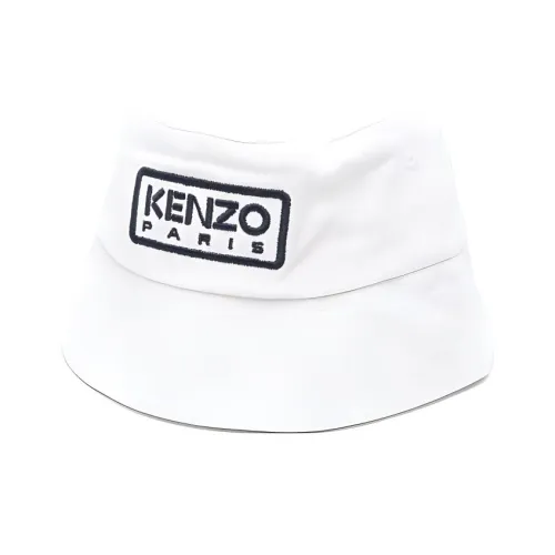 KENZO Logo embroidered Cotton Bucket Hat