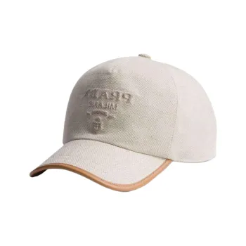 PRADA Logo-embossed Cotton Cap