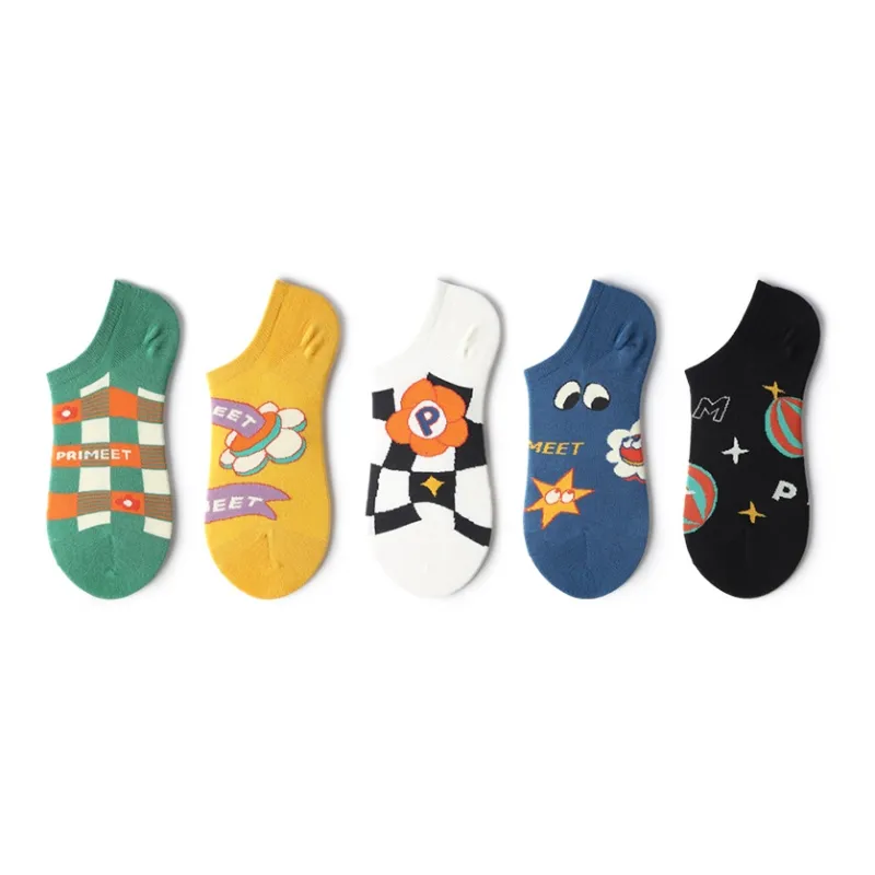 Primeet No Show Socks Unisex 5 Pack-8