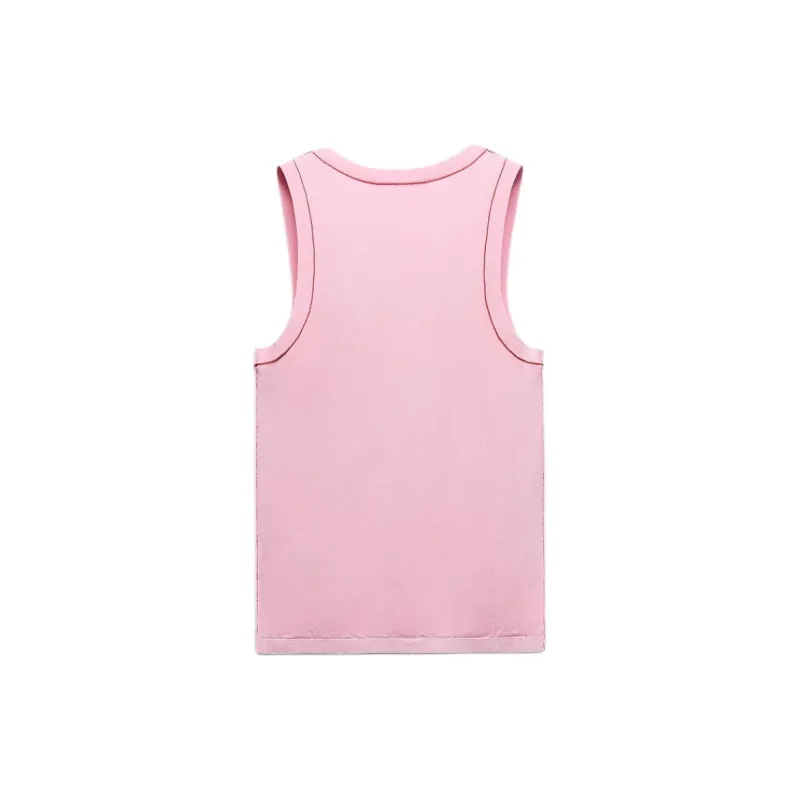 ZARA Tank Tops Women's Pink-1