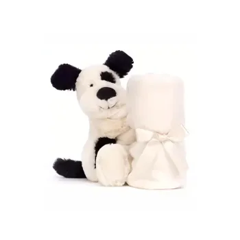 JELLYCAT Bashful Black & Cream Puppy Soother