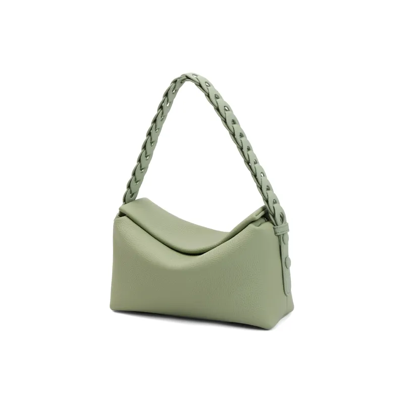 BELLE Artificial Leather Crossbody Bag Women's Solid Color Plain-11