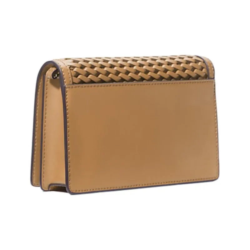 MICHAEL KORS Jet Set Leather Shoulder Bag, Crossbody Bag Medium Size Women's Camel-1