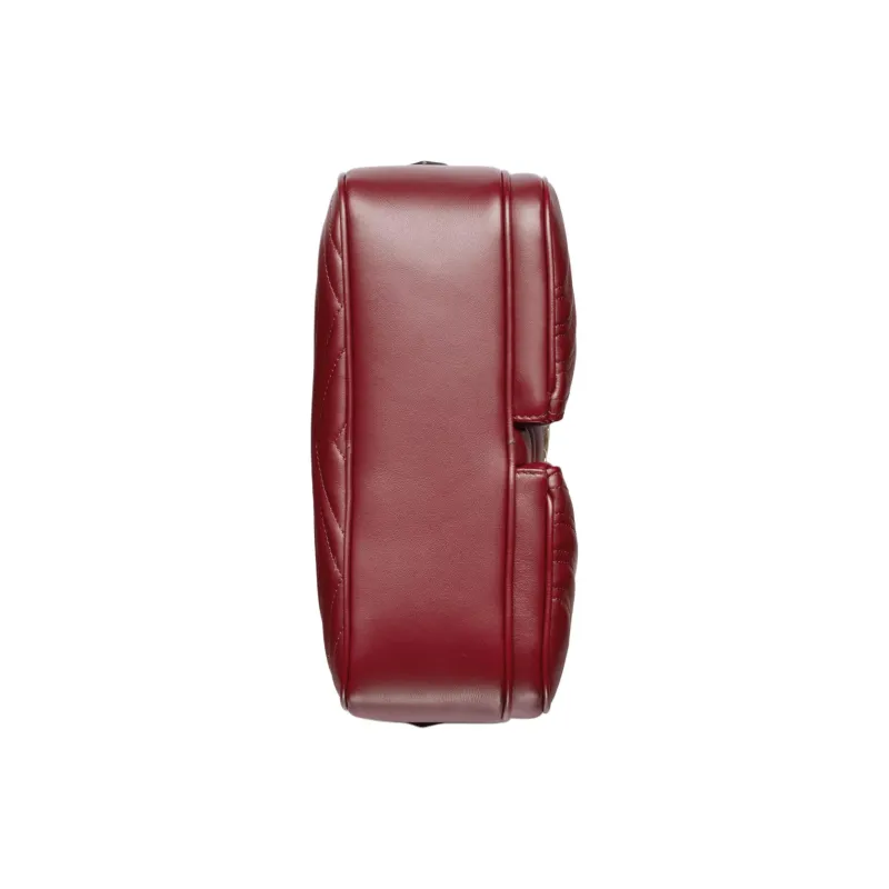 GUCCI GG Marmont Leather Crossbody Bag Shoulder Bag Women's Burgundy-4