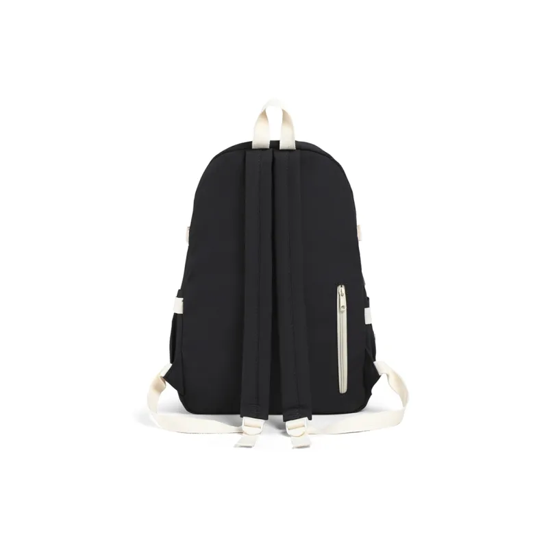 Kevin Cohen Nylon Fabric Backpack Regular Unisex Black/White/Purple-14