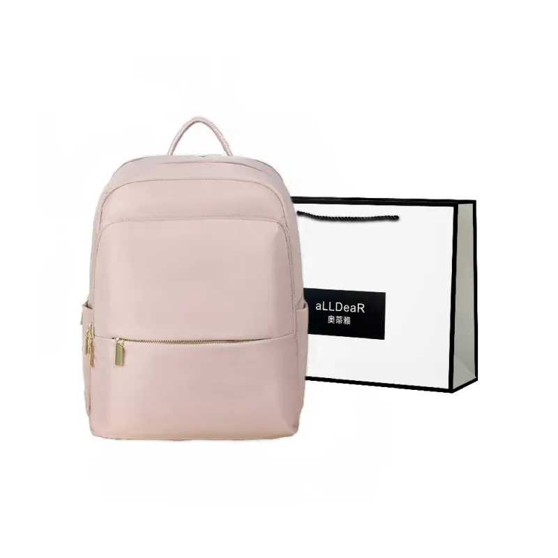 ALLDeaR Oxford Backpack Women's Apricot Gray/Dirty Pink/Dark Gray/Black & Apricot & Brown-4