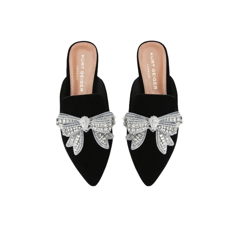 Kurt Geiger London Wrap-toe Slippers Women's Black-3