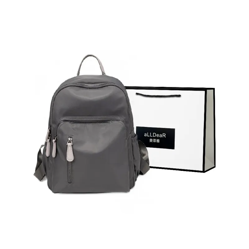 ALLDeaR Oxford Backpack Regular Women's Apricot & Brown/Apricot Gray/Dark Gray/Versatile Black-6