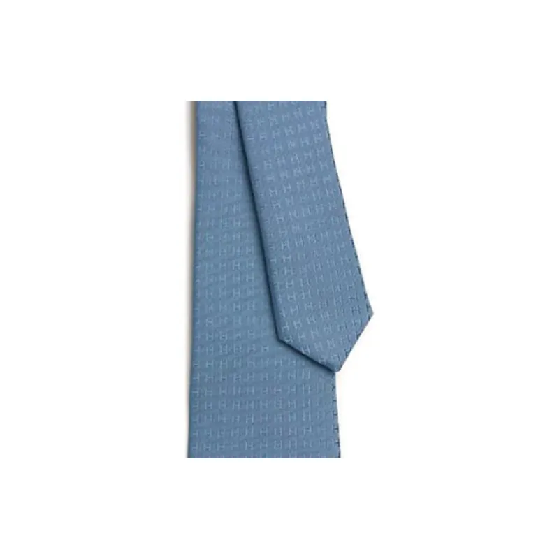 HERMES Mulberry Silk Silk Ties Men's Blue-1