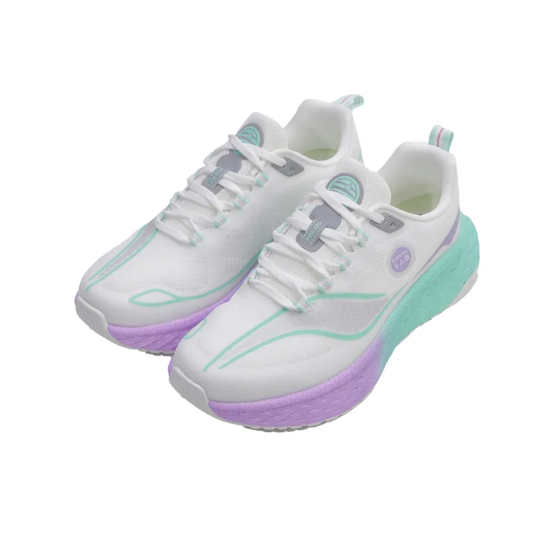 GLO BULL Running Shoes Unisex Low Top White Moon Purple-2