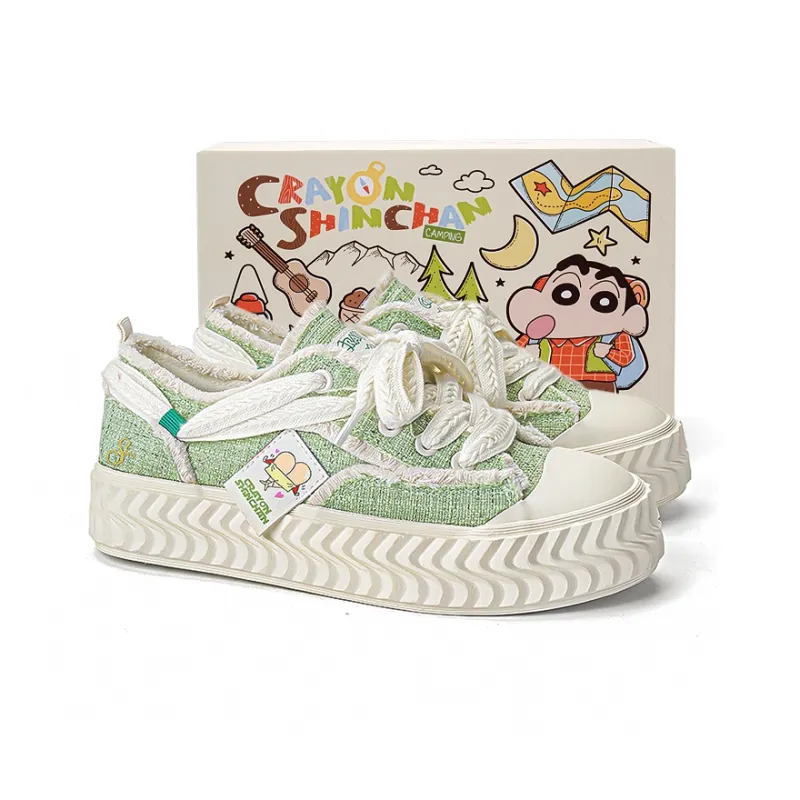 Crayon Shinchan Low Top Canvas Shoes Women's-11