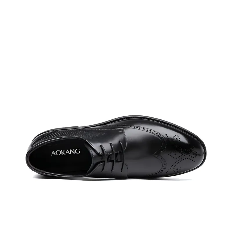 AOKANG Dress Shoes Men Low Top None-4