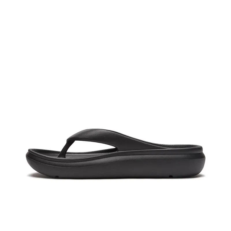 Snow Peak Slip-Resistant Quick Dry Flip Flops Unisex Black-0
