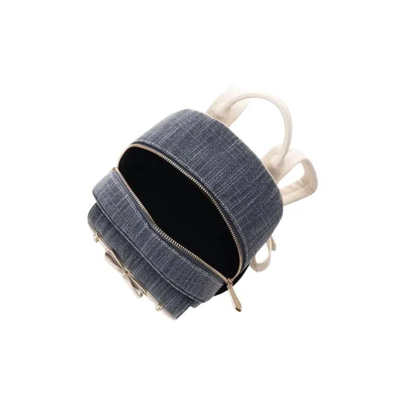 SAMANTHA THAVASA Polypropylene Synthetic Leather Polyester Backpack Women's Indigo-2