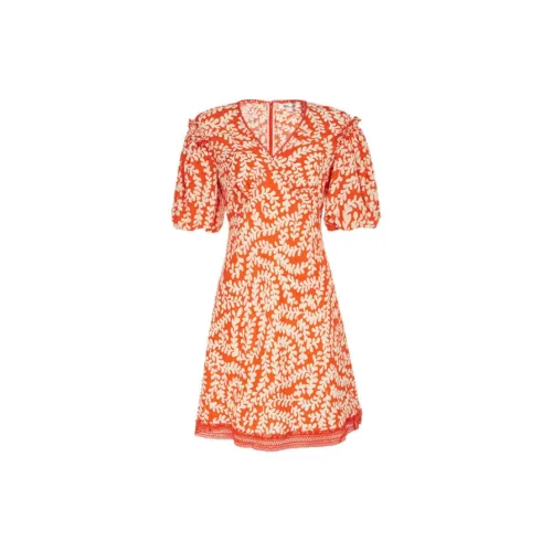 DVF Short-Sleeved Dresses Women's Orange Pink