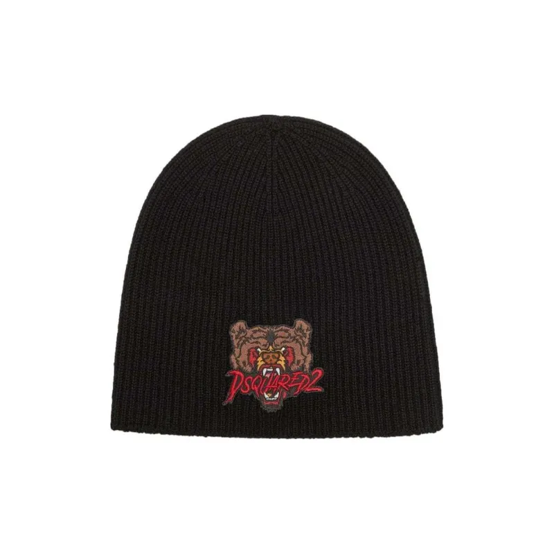 DSQUARED 2 Logo Embroidered Beanie-0