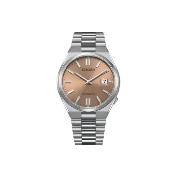 CITIZEN Automatic Mechanical Movement Stainless Steel Strap Watch Men's Watch Coffee Watch Dial