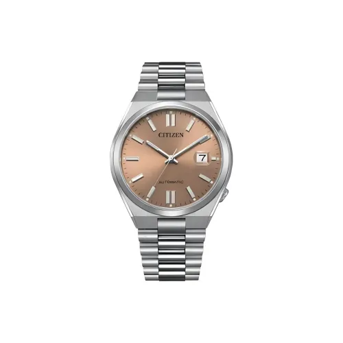 CITIZEN Automatic Mechanical Movement Stainless Steel Strap Watch Men's Watch Coffee Watch Dial