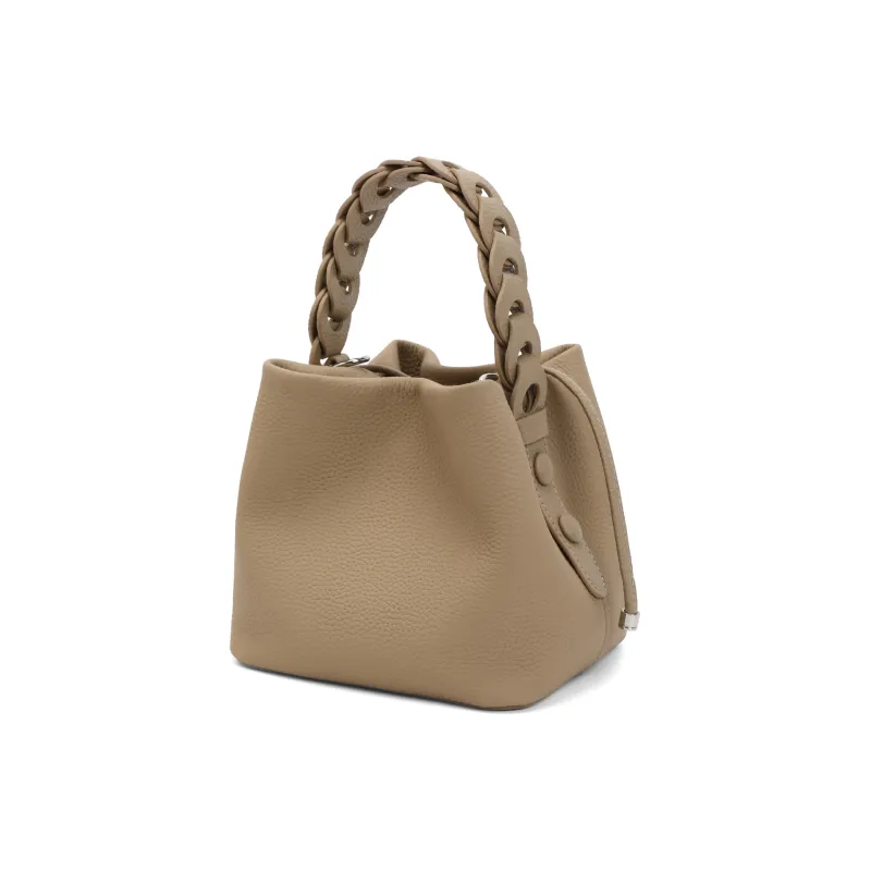 BELLE Cow Leather Bucket Bag, One Shoulder Handbag Regular Women's Multicolor-1