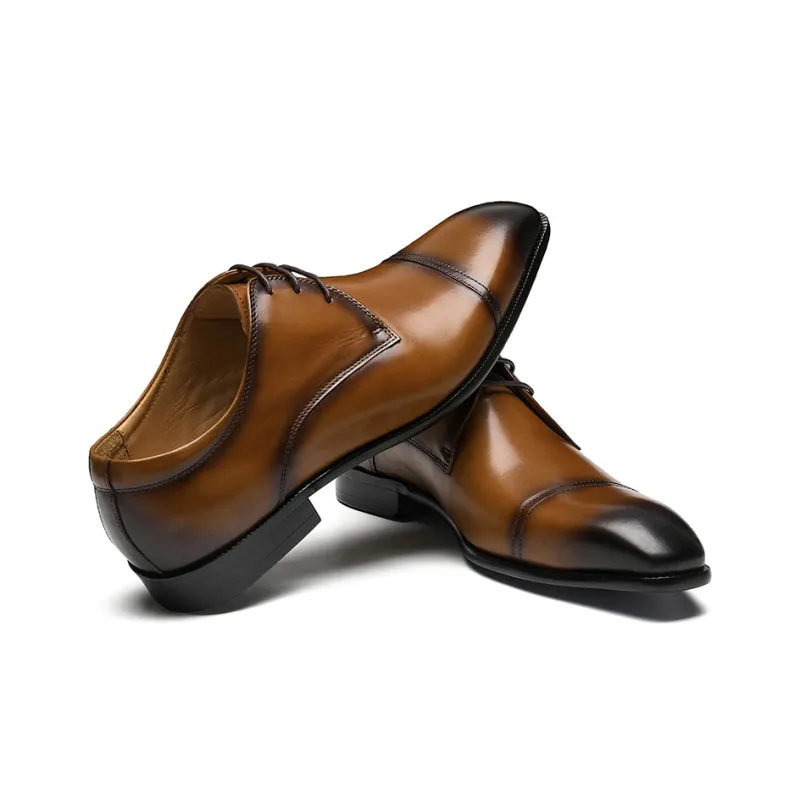 ASTON M.JAZZ Dress Shoes Men Low Top Black/Brown/Coffee-3