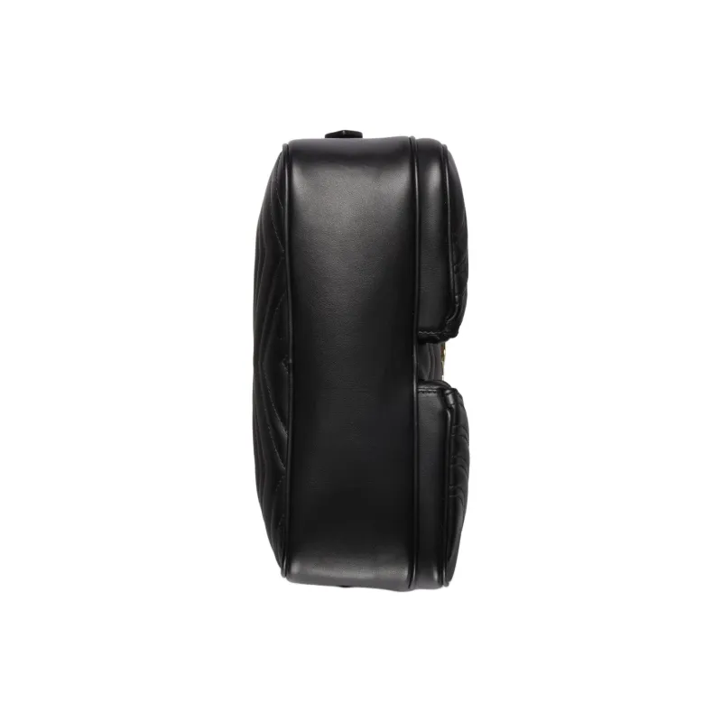 GUCCI GG Marmont Leather Crossbody Bag, Shoulder Bag Women's Black-4