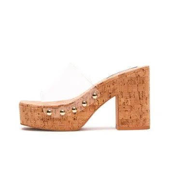 STEVE MADDEN Slide Slippers Women's Transparent