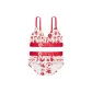 Red Print Underwear Set