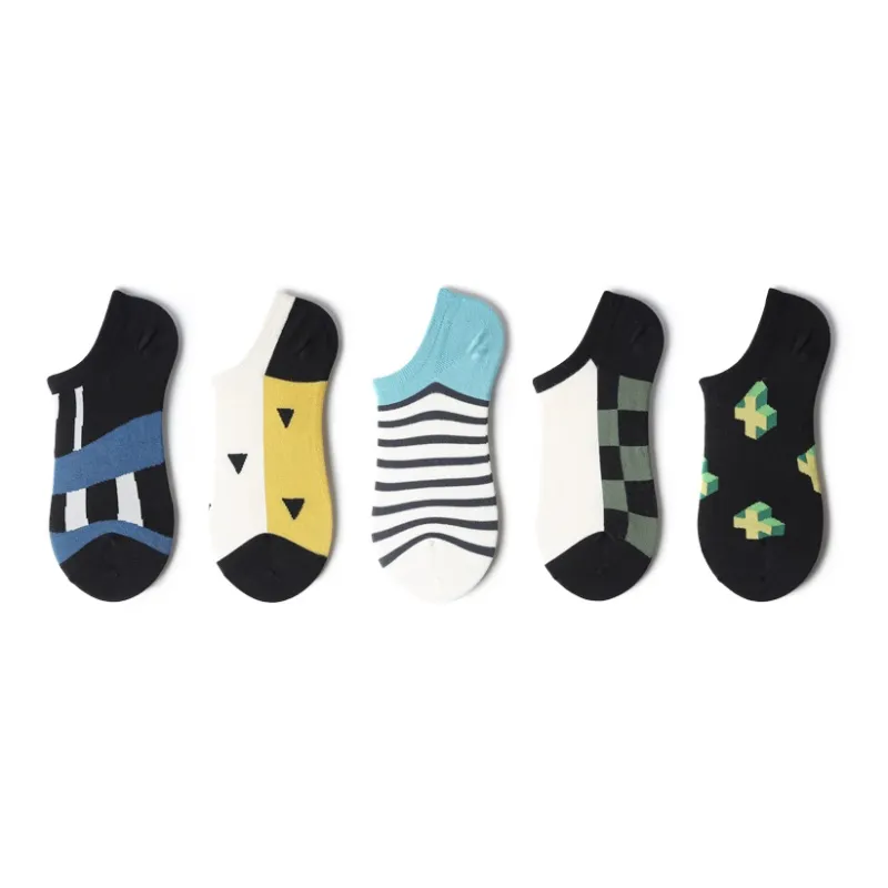 Primeet No Show Socks Unisex 5 Pack-13