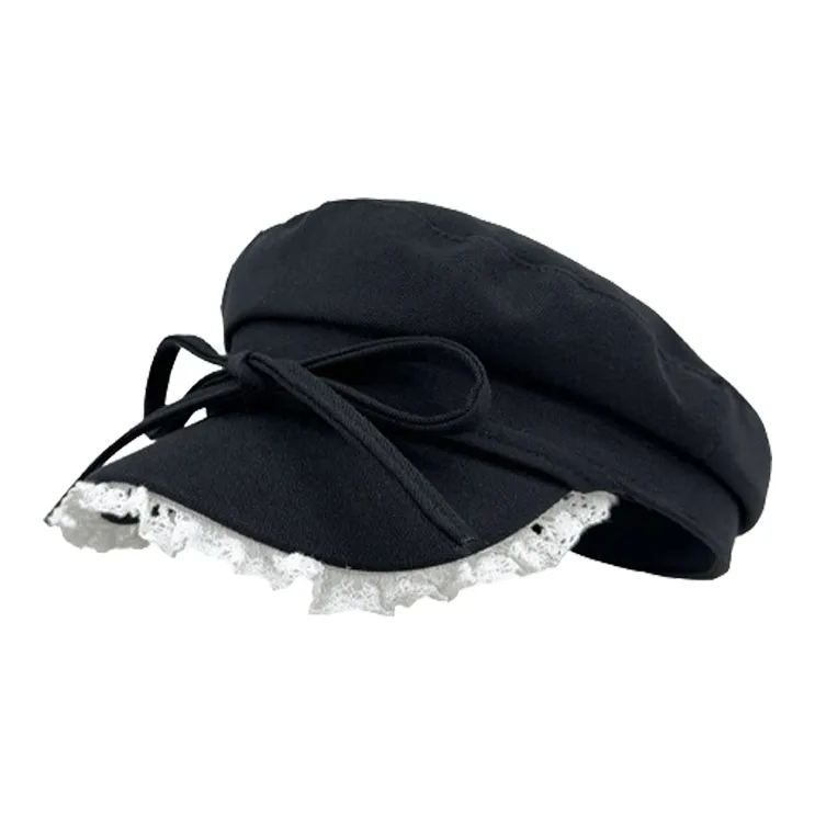 MEETSUNNY Octagonal Cap With Small Face Berets Women's-5