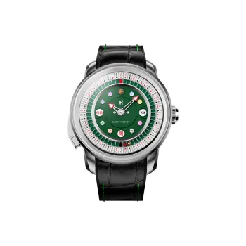 LUCKY HARVEY Player Series Automatic Mechanical Movement Rubber Strap Watch Men's Watches Green Dial