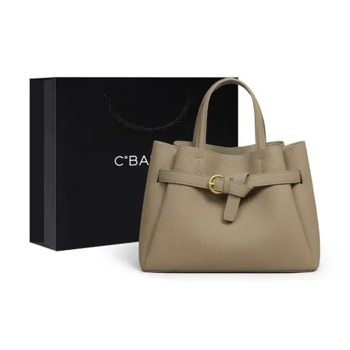 C°BANNER Cow Leather With Synthetic Leather Shoulder Bag, Crossbody Bag, Handbag Regular Women's Stone Wall Gray